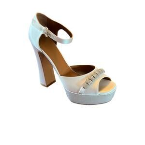 Malone Souliers Yurkia Crystal Platform Sandals Block Heel Open Toe NEW EU 39